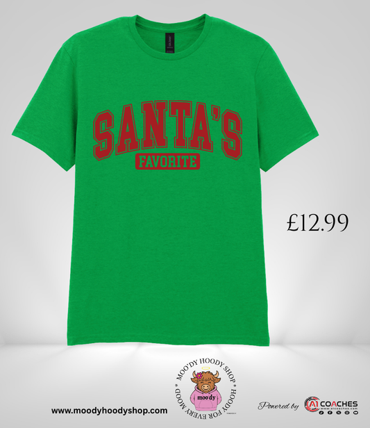 Santas Favorite Christmas T shirt