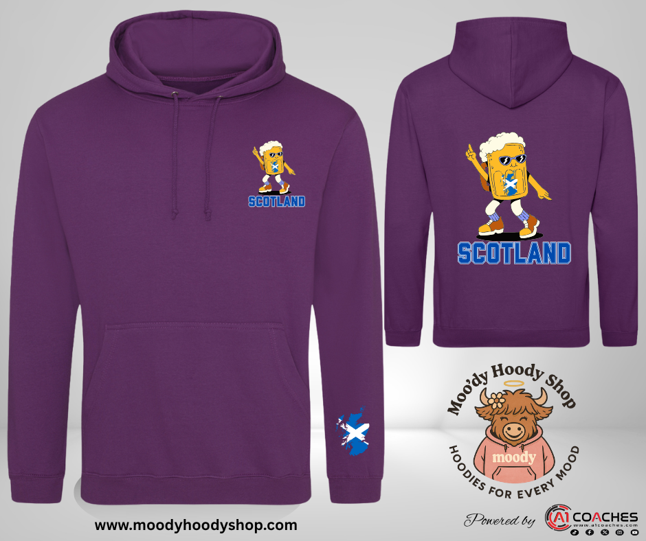 Scottish Dancing Pint of Beer Hoodie