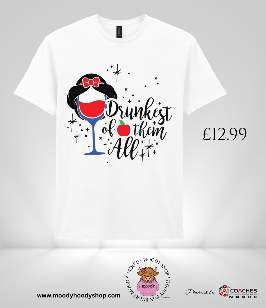Adult Drunkest of them all T-shirt