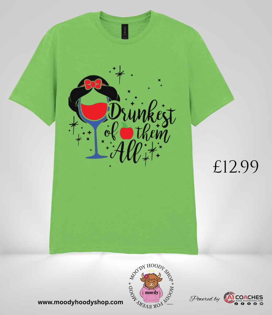 Adult Drunkest of them all T-shirt
