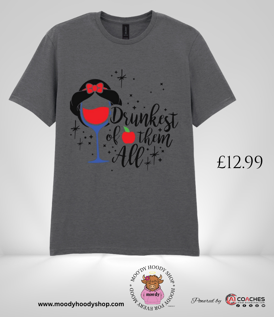 Adult Drunkest of them all T-shirt