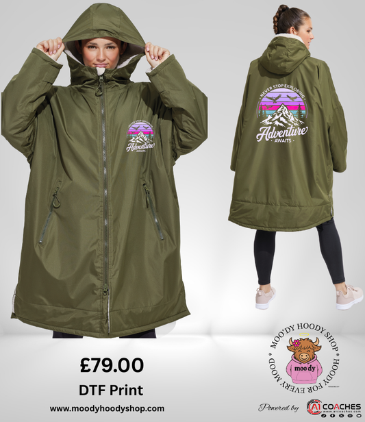 TriDri® All-seasons waterproof changing robe - Never Stop Exploring