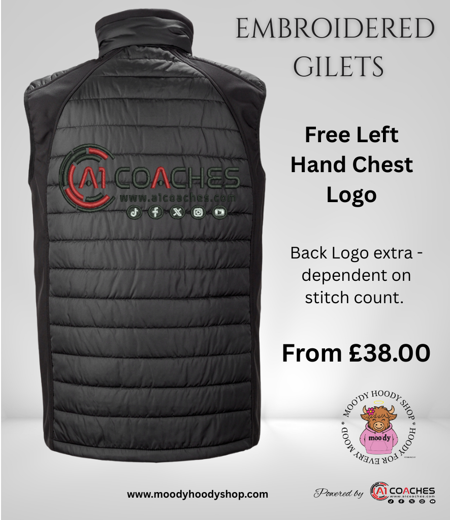 Result Genuine Recycled Compass Padded Gilet - Embroidered Left Chest