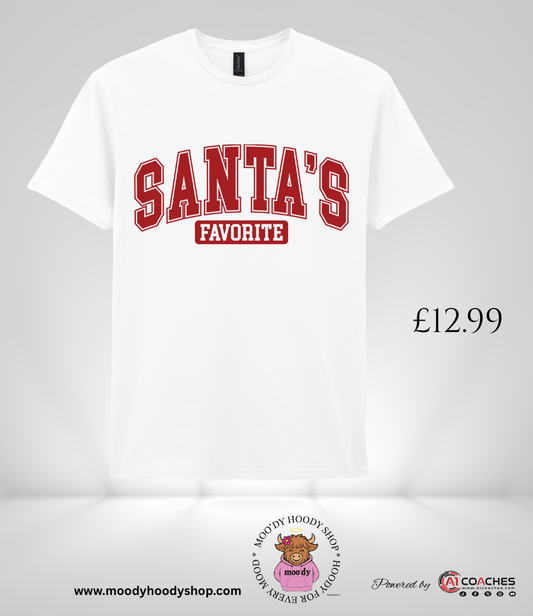 Santas Favorite Christmas T shirt