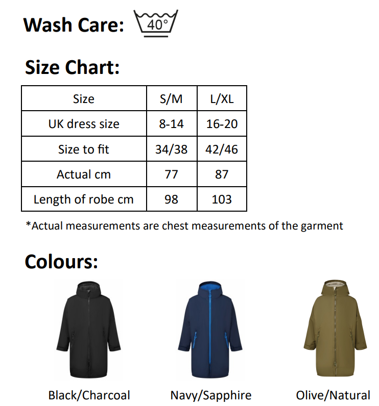 TriDri® All-seasons waterproof changing robe - Never Stop Exploring